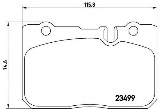 BREMBO P83039 Комплект гальмівних колодок, дискове гальмо