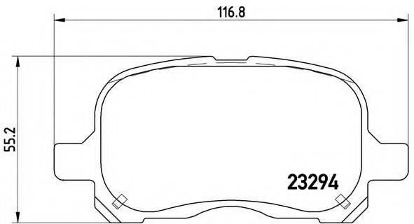 BREMBO P83044 Комплект гальмівних колодок, дискове гальмо