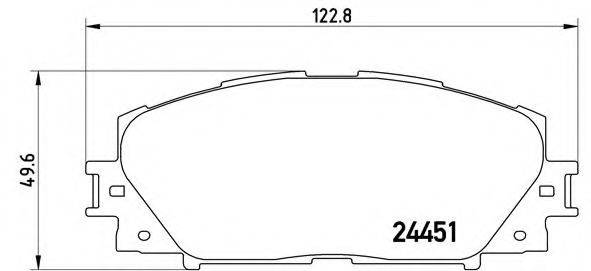 BREMBO P83106 Комплект гальмівних колодок, дискове гальмо