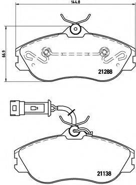 BREMBO P85018 Комплект гальмівних колодок, дискове гальмо