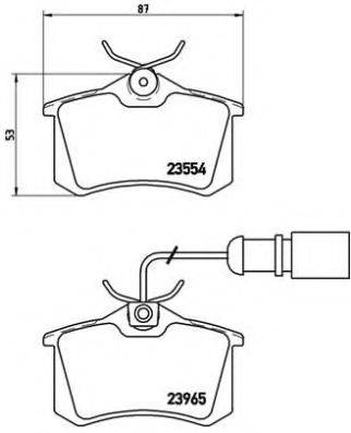 BREMBO P85058 Комплект гальмівних колодок, дискове гальмо