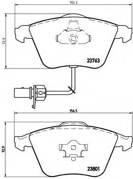 BREMBO P85084 Комплект гальмівних колодок, дискове гальмо