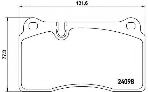 BREMBO P85110 Комплект гальмівних колодок, дискове гальмо