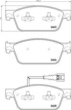 BREMBO P85141 Комплект гальмівних колодок, дискове гальмо