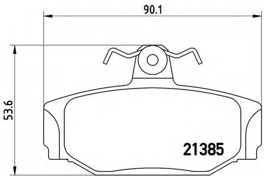 BREMBO P86009 Комплект гальмівних колодок, дискове гальмо