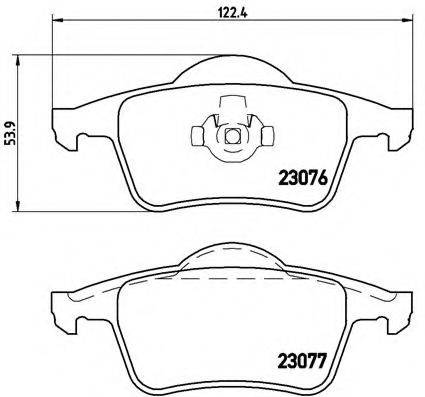 BREMBO P86014 Комплект гальмівних колодок, дискове гальмо