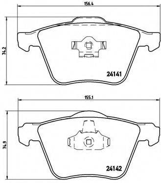 BREMBO P86018 Комплект гальмівних колодок, дискове гальмо