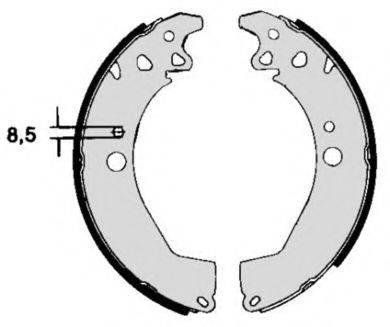 BREMBO S61506 Комплект гальмівних колодок