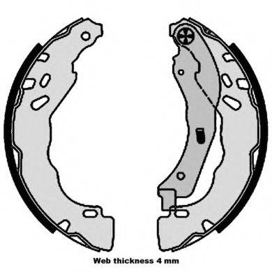 BREMBO S61544 Комплект гальмівних колодок