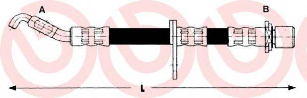 BREMBO T83014 Гальмівний шланг