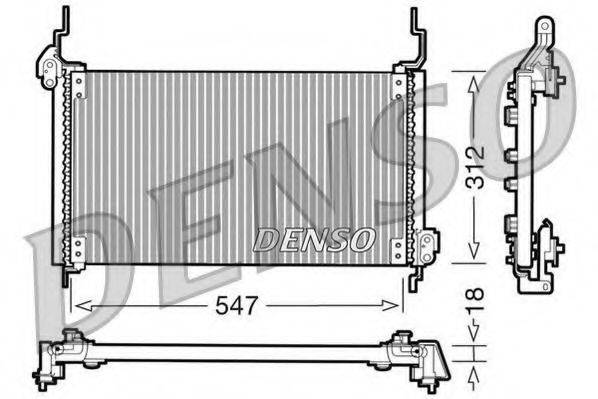 DENSO DCN09015 Конденсатор, кондиціонер