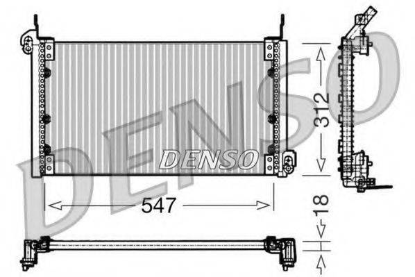 DENSO DCN09080 Конденсатор, кондиціонер