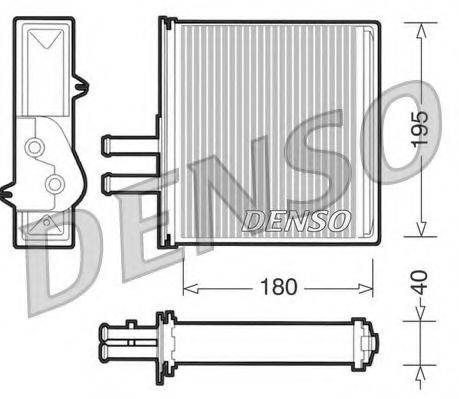 DENSO DRR09060 Теплообмінник, опалення салону