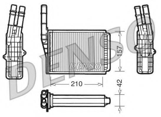 DENSO DRR23013 Теплообмінник, опалення салону