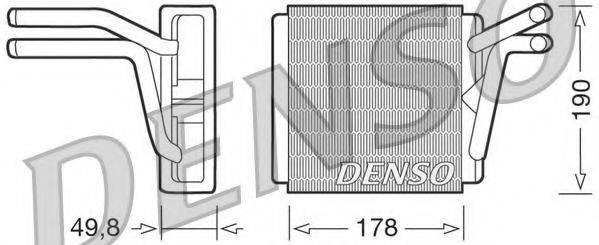 DENSO DRR33001 Теплообмінник, опалення салону