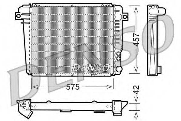 DENSO DRM05050 Радіатор, охолодження двигуна