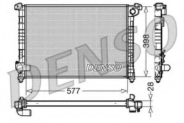 DENSO DRM05100 Радіатор, охолодження двигуна