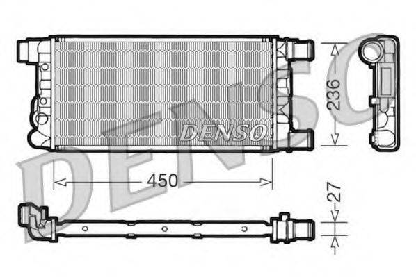 DENSO DRM09041 Радіатор, охолодження двигуна