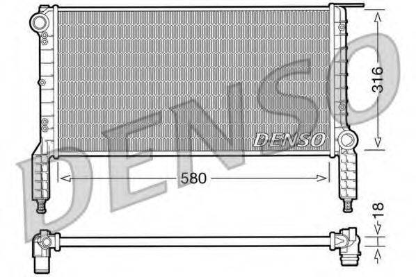 DENSO DRM09063 Радіатор, охолодження двигуна