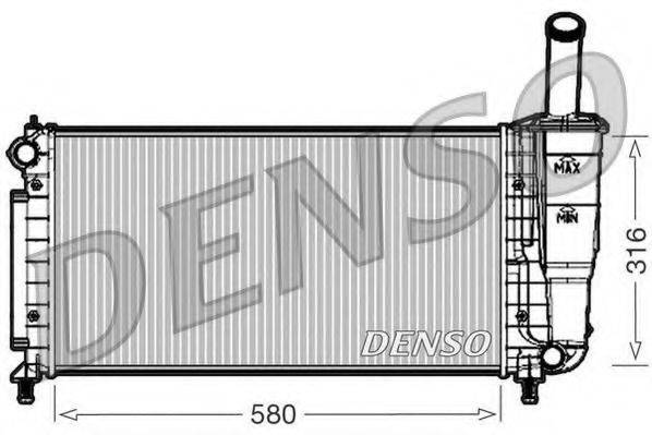 DENSO DRM09105 Радіатор, охолодження двигуна