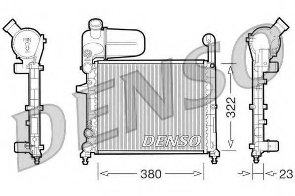 DENSO DRM09134 Радіатор, охолодження двигуна