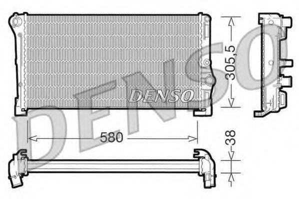 DENSO DRM13010 Радіатор, охолодження двигуна