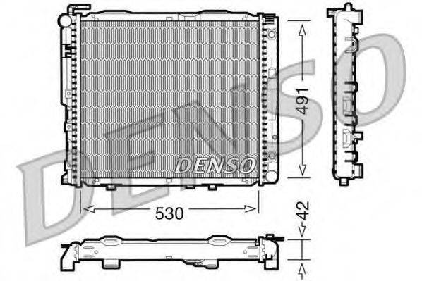 DENSO DRM17037 Радіатор, охолодження двигуна