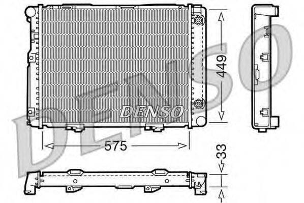 DENSO DRM17061 Радіатор, охолодження двигуна