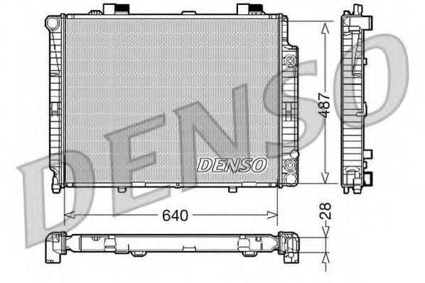 DENSO DRM17088 Радіатор, охолодження двигуна