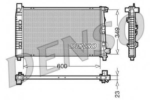 DENSO DRM17100 Радіатор, охолодження двигуна