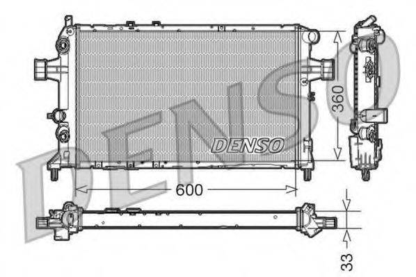 DENSO DRM20017 Радіатор, охолодження двигуна