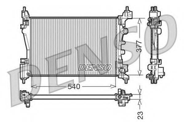 DENSO DRM20095 Радіатор, охолодження двигуна