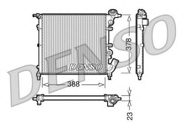 DENSO DRM23002 Радіатор, охолодження двигуна