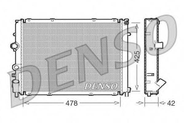 DENSO DRM23031 Радіатор, охолодження двигуна