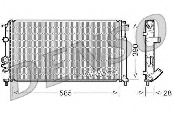 DENSO DRM23052 Радіатор, охолодження двигуна