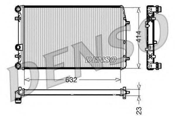 DENSO DRM27005 Радіатор, охолодження двигуна