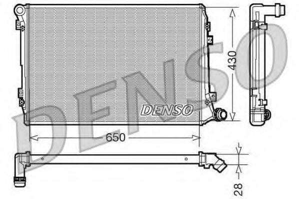 DENSO DRM32037 Радіатор, охолодження двигуна