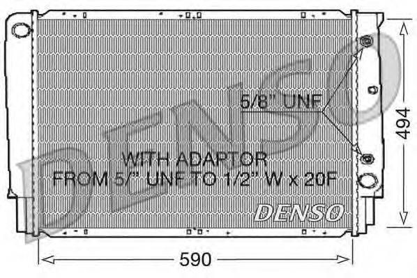 DENSO DRM33054 Радіатор, охолодження двигуна