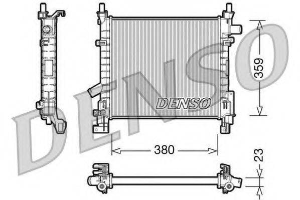 DENSO DRM10063 Радіатор, охолодження двигуна