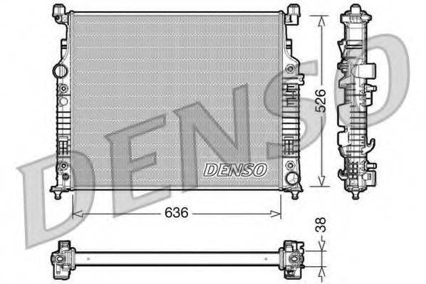 DENSO DRM17006 Радіатор, охолодження двигуна