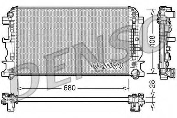 DENSO DRM17044 Радіатор, охолодження двигуна