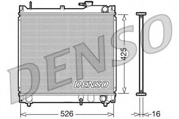 DENSO DRM47015 Радіатор, охолодження двигуна