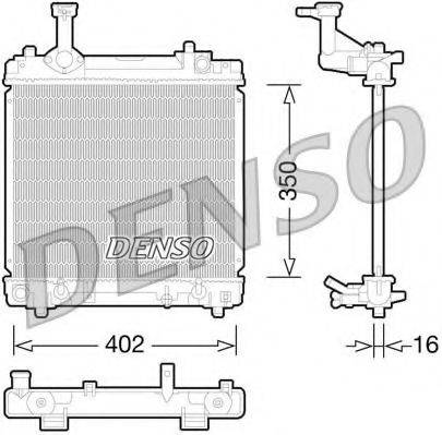 DENSO DRM47027 Радіатор, охолодження двигуна