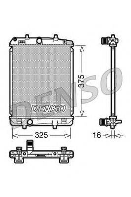 DENSO DRM50040 Радіатор, охолодження двигуна