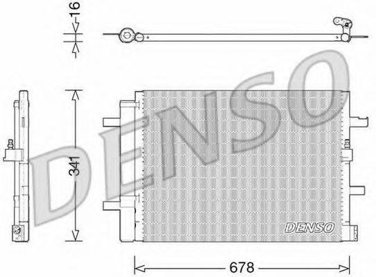 DENSO DCN02026 Конденсатор, кондиціонер