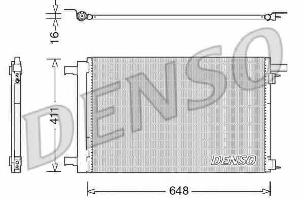 DENSO DCN21021 Конденсатор, кондиціонер