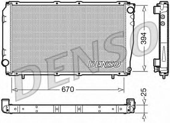 DENSO DRM36016 Радіатор, охолодження двигуна