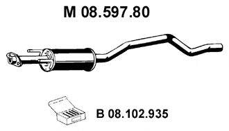 EBERSPACHER 0859780 Середній глушник вихлопних газів