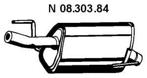 EBERSPACHER 0830384 Глушник вихлопних газів кінцевий