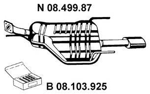 EBERSPACHER 0849987 Глушник вихлопних газів кінцевий